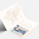 Faire part mariage passeport voyage