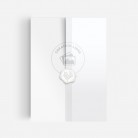 Faire-part mariage vierge Calque et Cachet cire