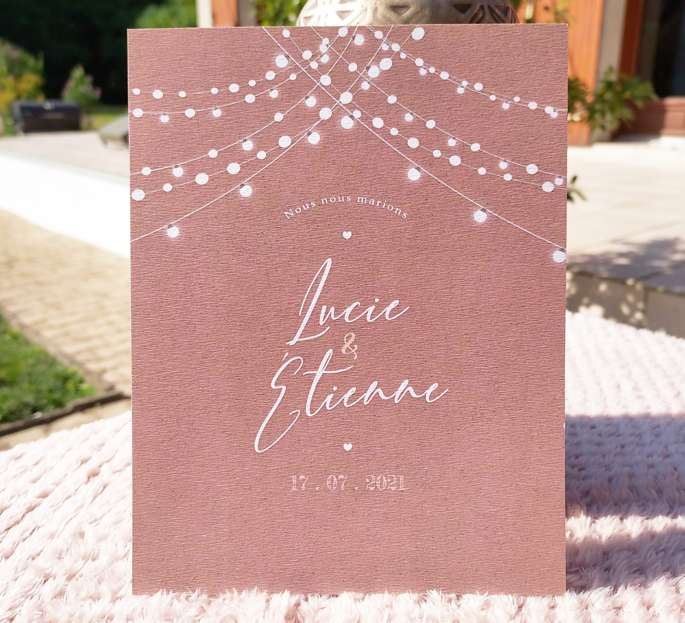 Faire-part mariage champetre